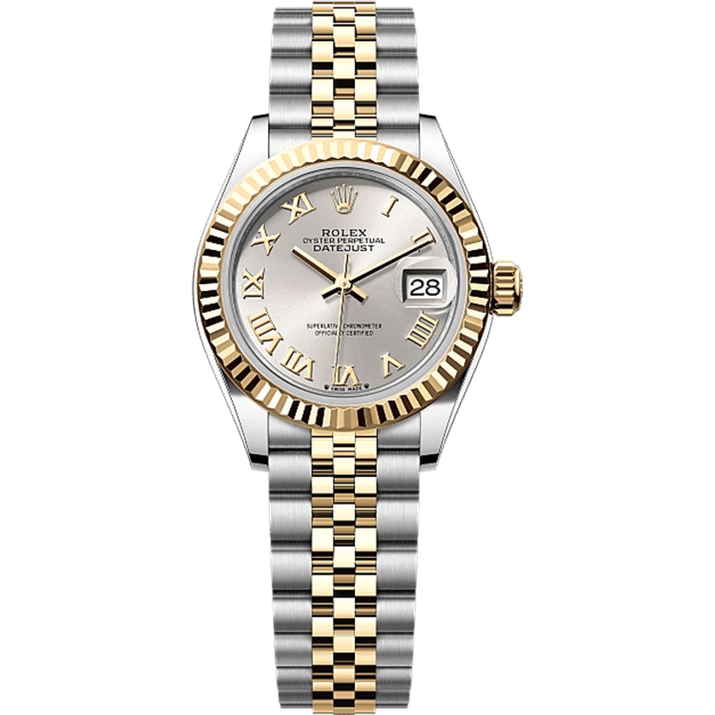 Rolex Lady-Datejust 279173 (2025) - Zilver wijzerplaat 28mm Goud/Staal (1/1)