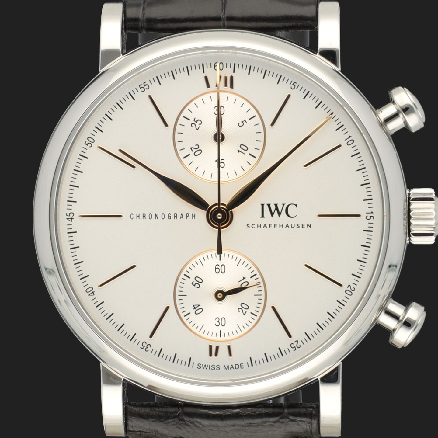 IWC Portofino Chronograph IW391406 (2022) - Zilver wijzerplaat 39mm Staal (2/8)