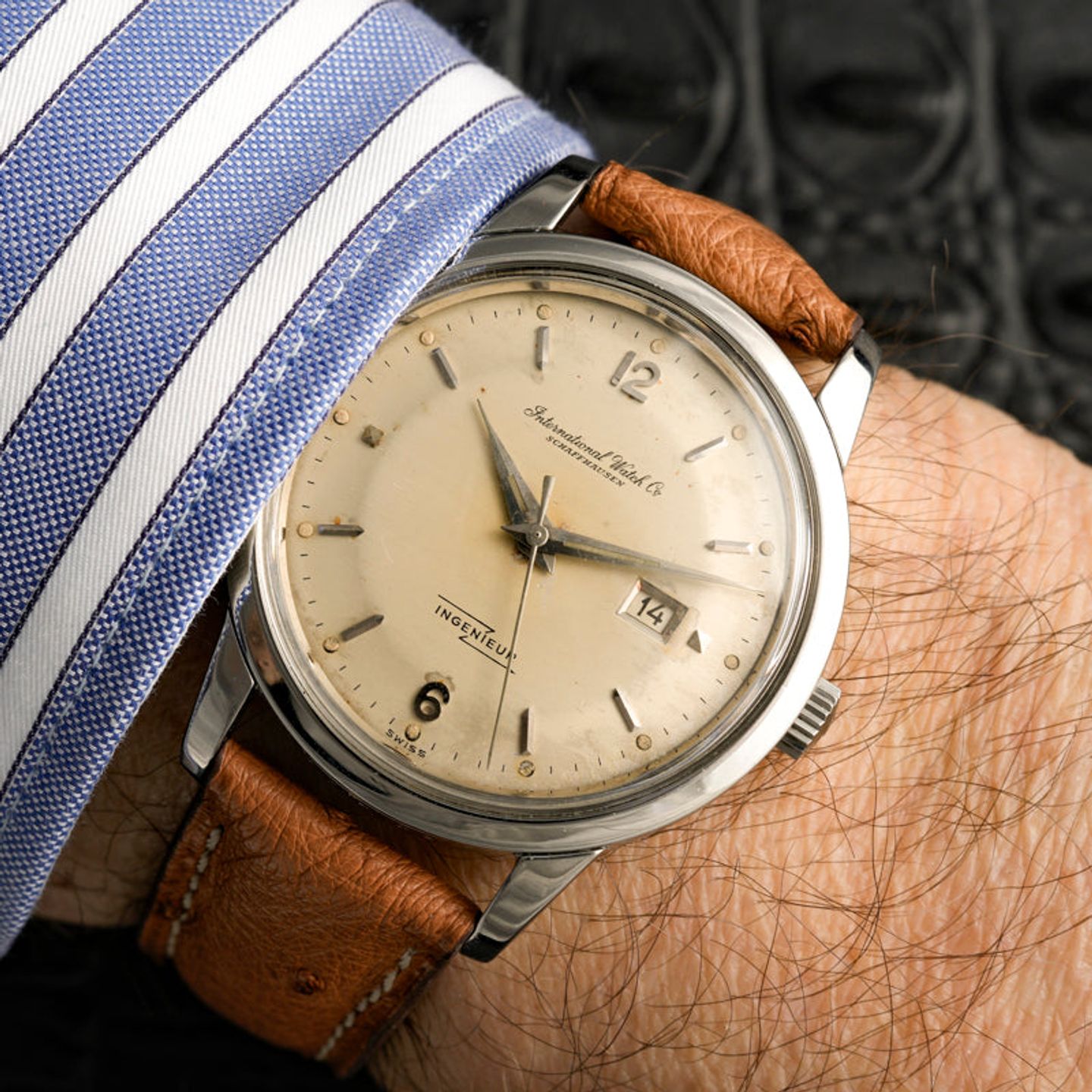 IWC Ingenieur 666AD (1960) - Onbekend wijzerplaat 36mm Staal (1/4)