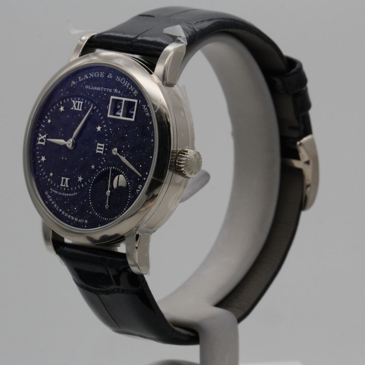 A. Lange & Söhne Little Lange 1 182.086 (2023) - Blauw wijzerplaat 36mm Witgoud (2/8)