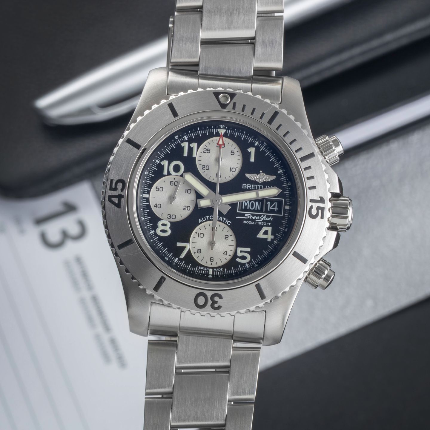 Breitling Superocean Chronograph II A13341 (2014) - 44 mm Steel case (3/8)
