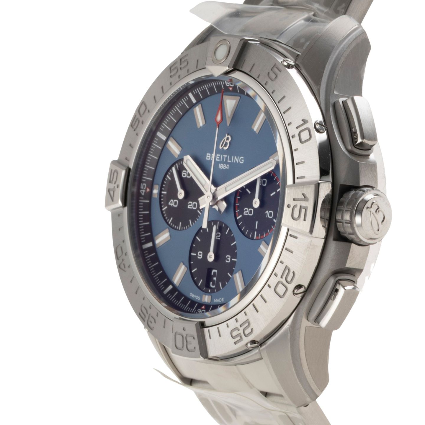 Breitling Avenger AB0147101C1A1 (Onbekend (willekeurig serienummer)) - Blauw wijzerplaat 44mm Staal (6/8)