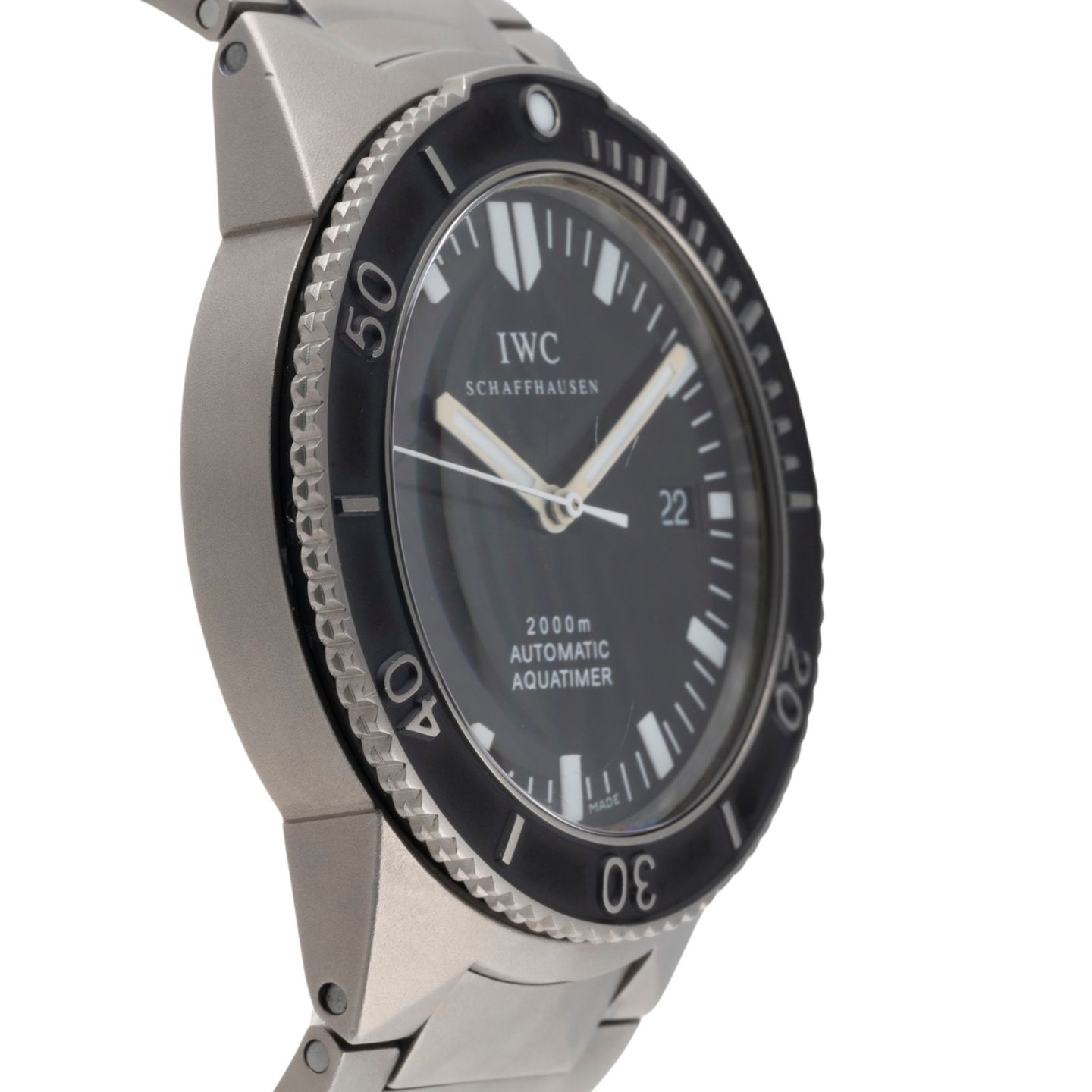 IWC Aquatimer IW353601 (Unknown (random serial)) - Black dial 42 mm Titanium case (7/8)