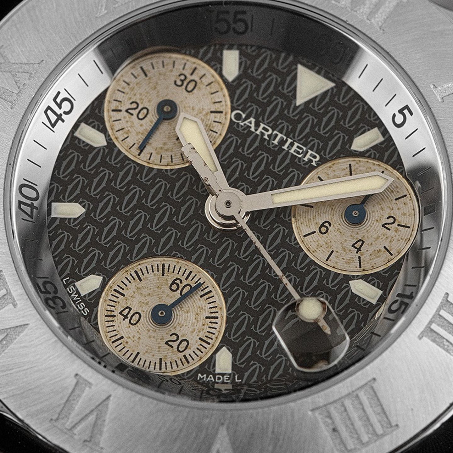 Cartier 21 Chronoscaph 2424 (2000) - 38mm Staal (3/8)