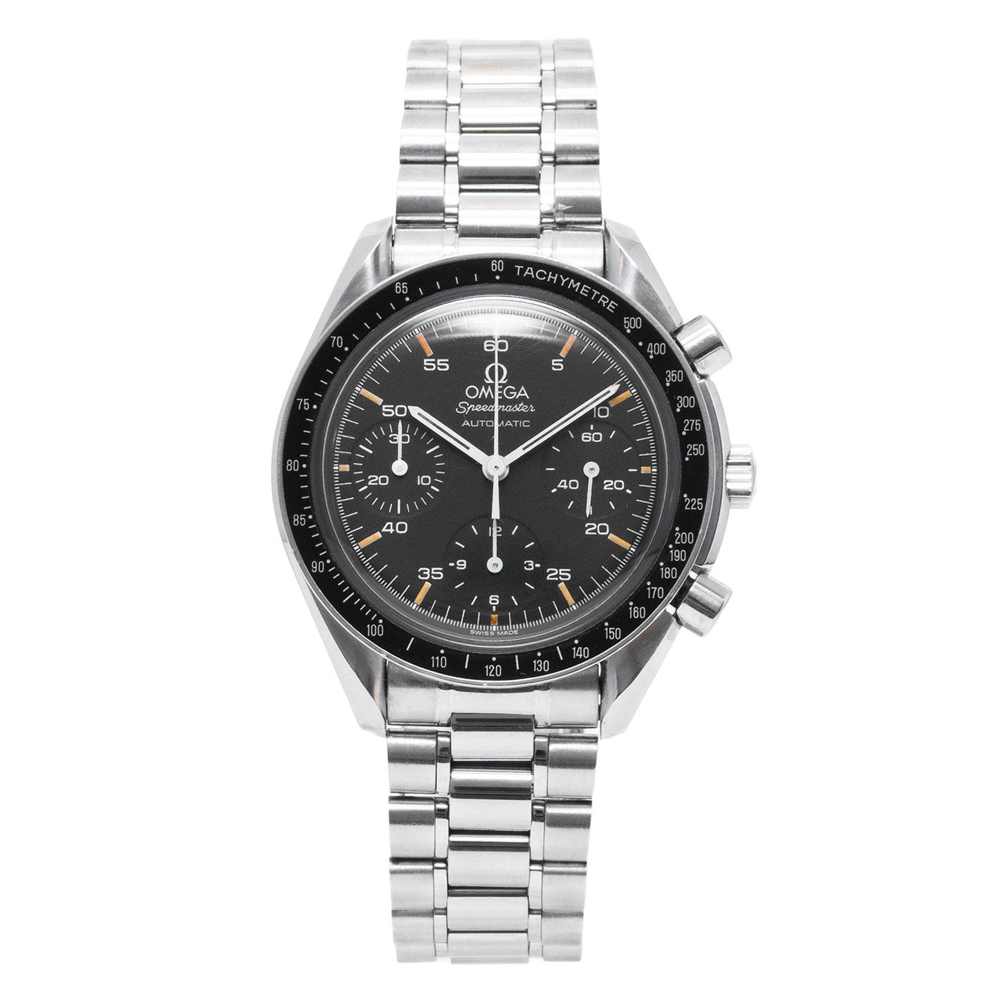 Omega Speedmaster Reduced 3510.50.00 (1996) - Zwart wijzerplaat 39mm Staal (1/4)