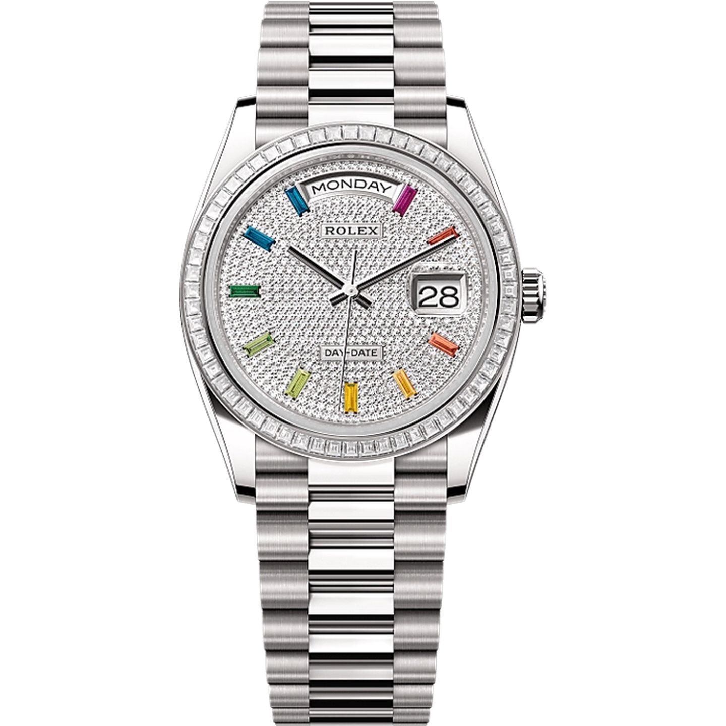 Rolex Day-Date 36 128399TBR (2025) - Diamant wijzerplaat 36mm Witgoud (1/1)