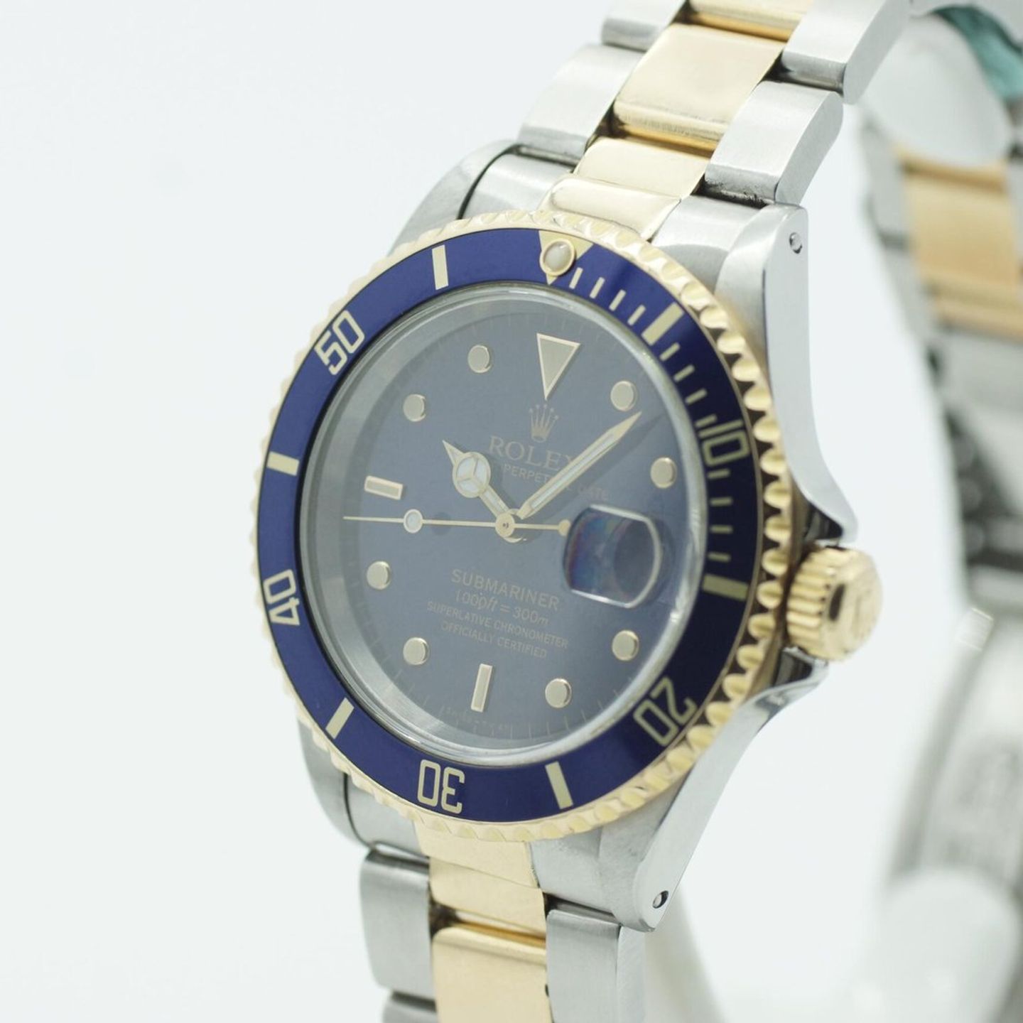 Rolex Submariner Date 116613 (1996) - Blue dial 40 mm Gold/Steel case (5/8)