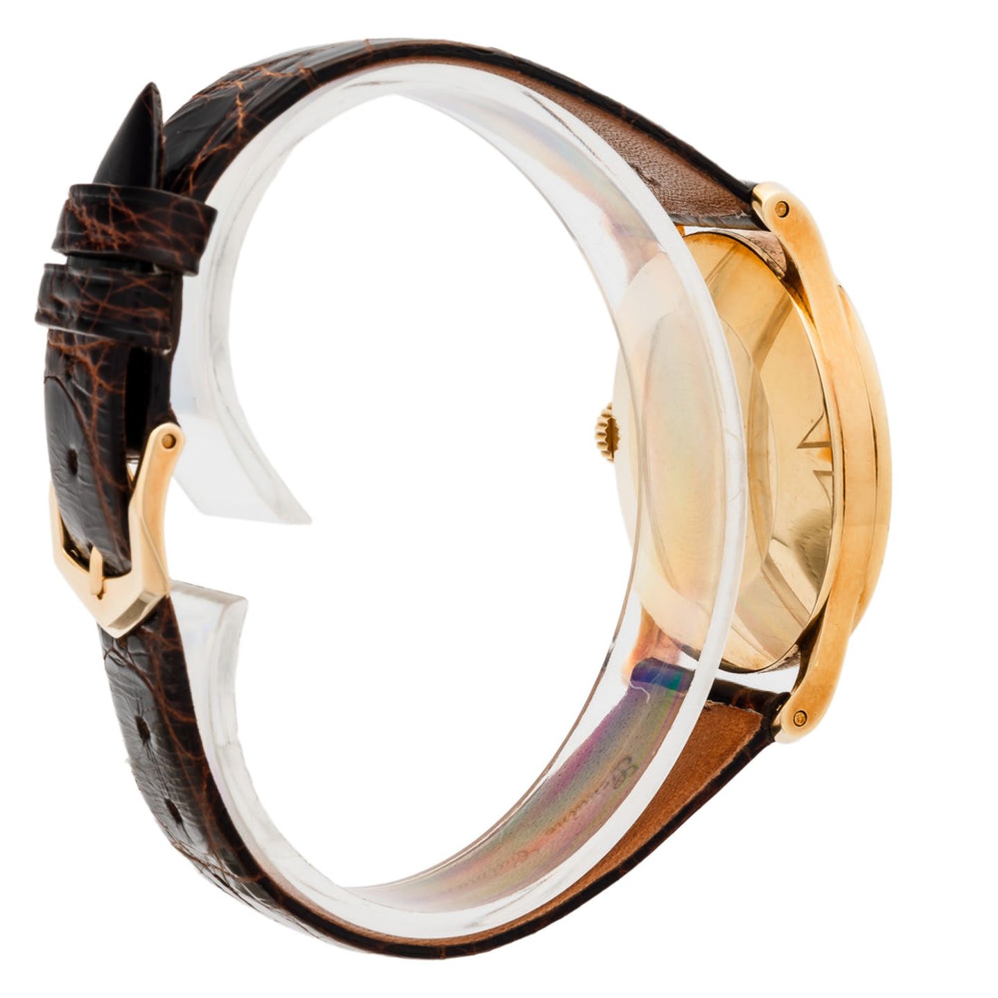 Patek Philippe Calatrava 570 (Unknown (random serial)) - Champagne dial 35 mm Yellow Gold case (10/12)