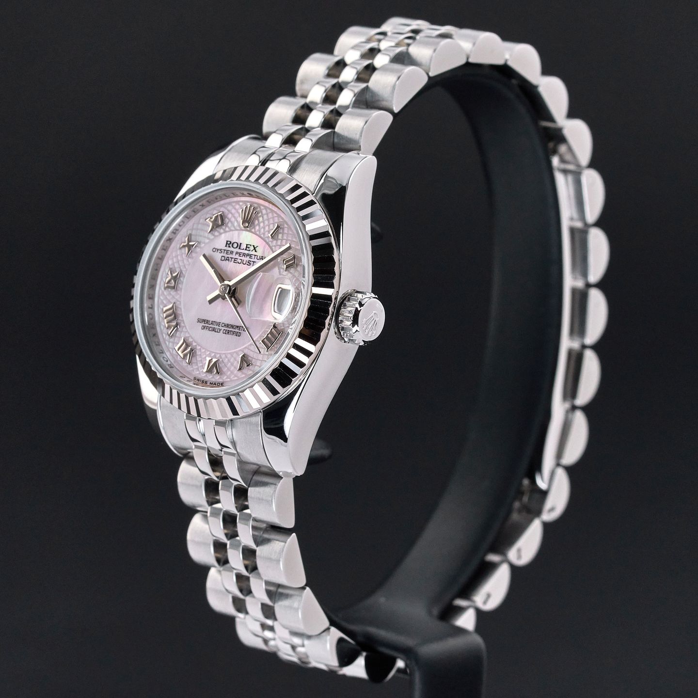 Rolex Lady-Datejust 179174 (2008) - Parelmoer wijzerplaat 26mm Staal (4/8)