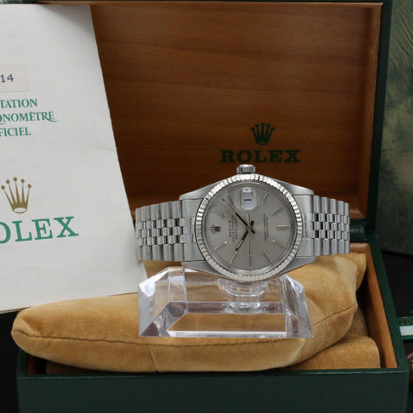 Rolex Datejust 36 16014 (1988) - Silver dial 36 mm Steel case (3/7)