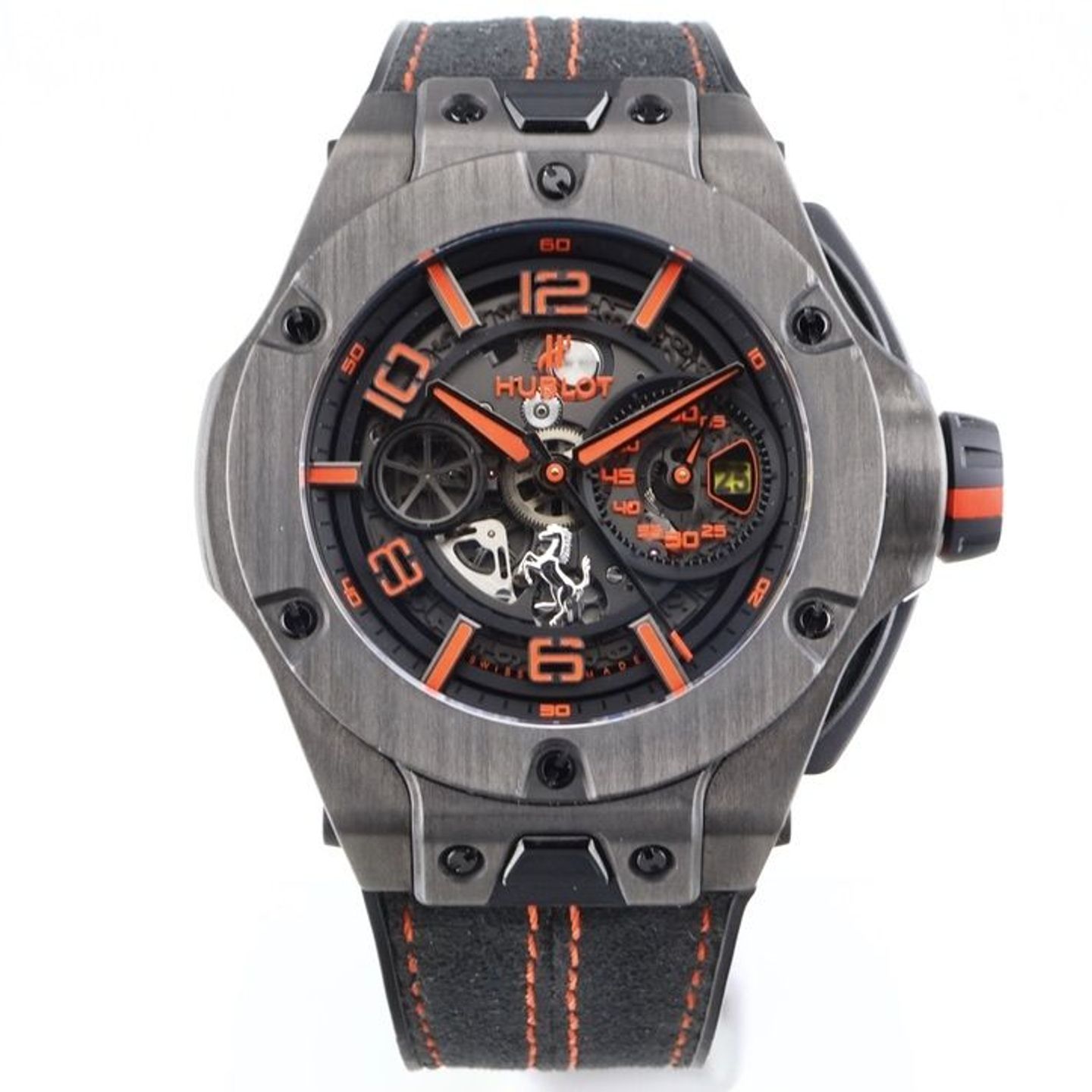 Hublot Big Bang Ferrari 402.QU.0113.WR (2021) - Transparent dial 45 mm Carbon case (1/8)