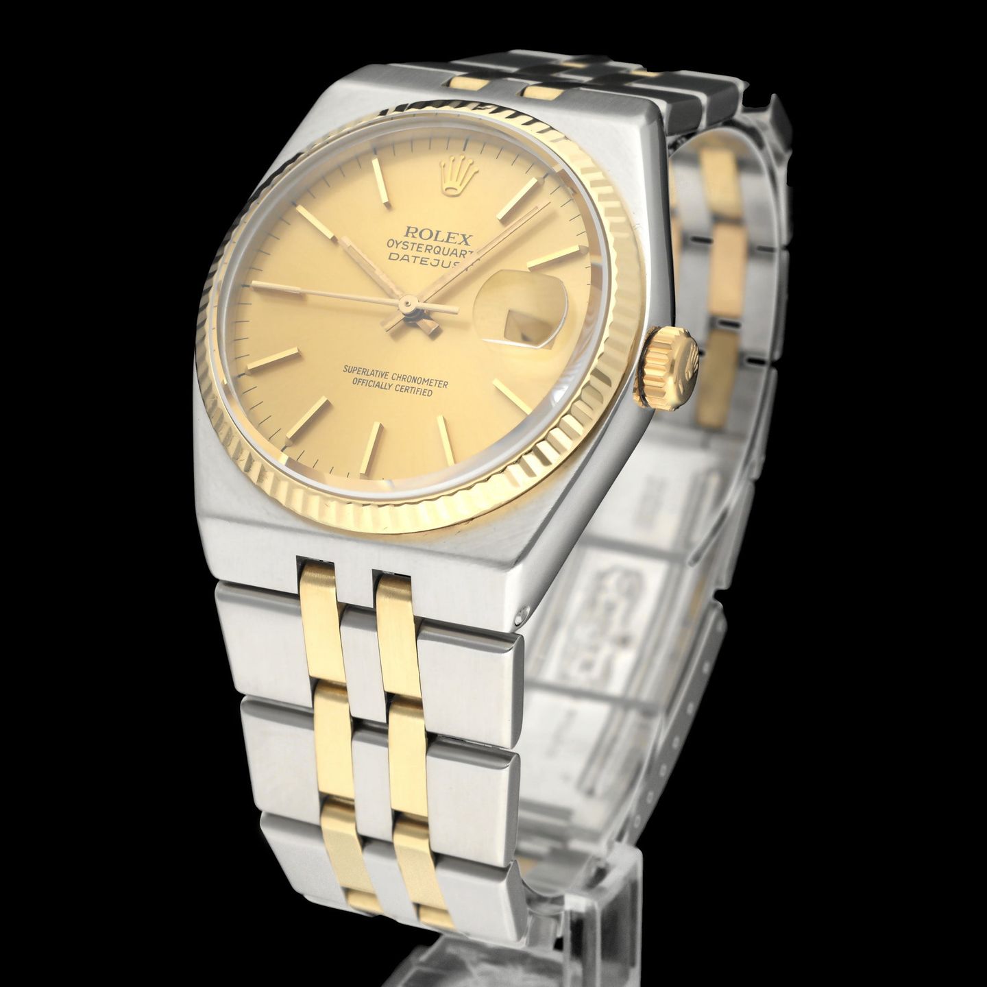 Rolex Datejust Oysterquartz 17013 (1982) - 36 mm Gold/Steel case (2/8)