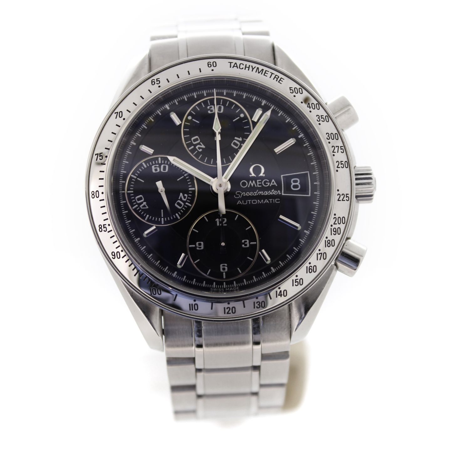 Omega Speedmaster Date 3513.5 (Unknown (random serial)) - Black dial 39 mm Steel case (7/7)