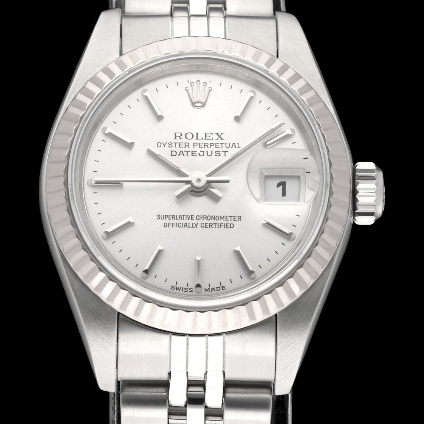 Rolex Lady-Datejust 79174 (1999) - Silver dial 26 mm Steel case (1/8)