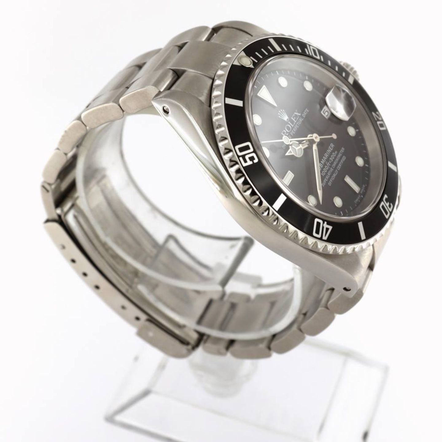 Rolex Submariner Date 16610 (2002) - Black dial 40 mm Steel case (3/6)