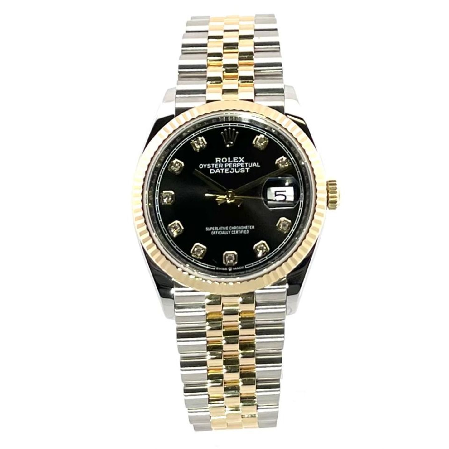 Rolex Datejust 36 126233 (2021) - Black dial 36 mm Gold/Steel case (2/8)