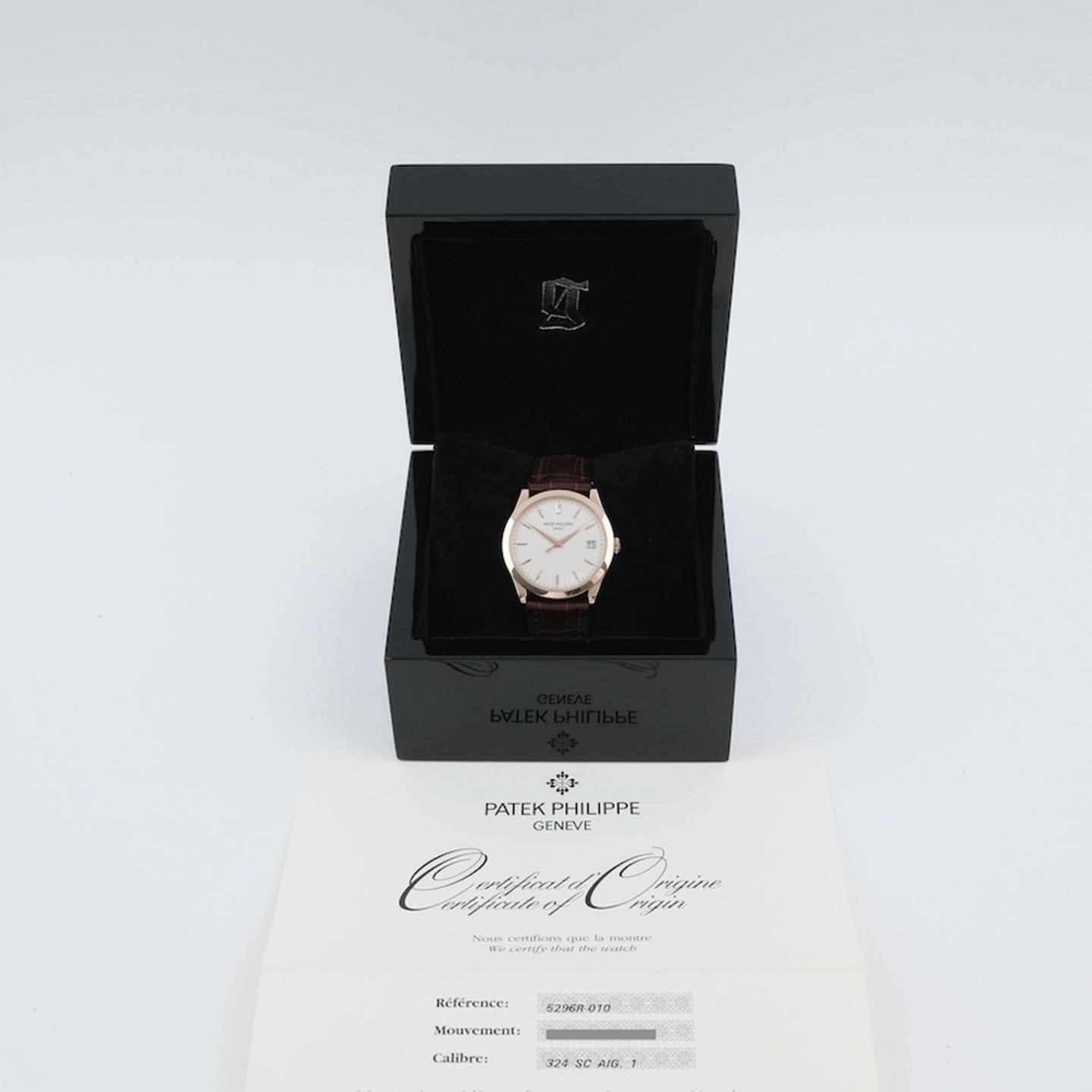 Patek Philippe Calatrava 5296R-010 (2009) - 38mm Roségoud (8/8)