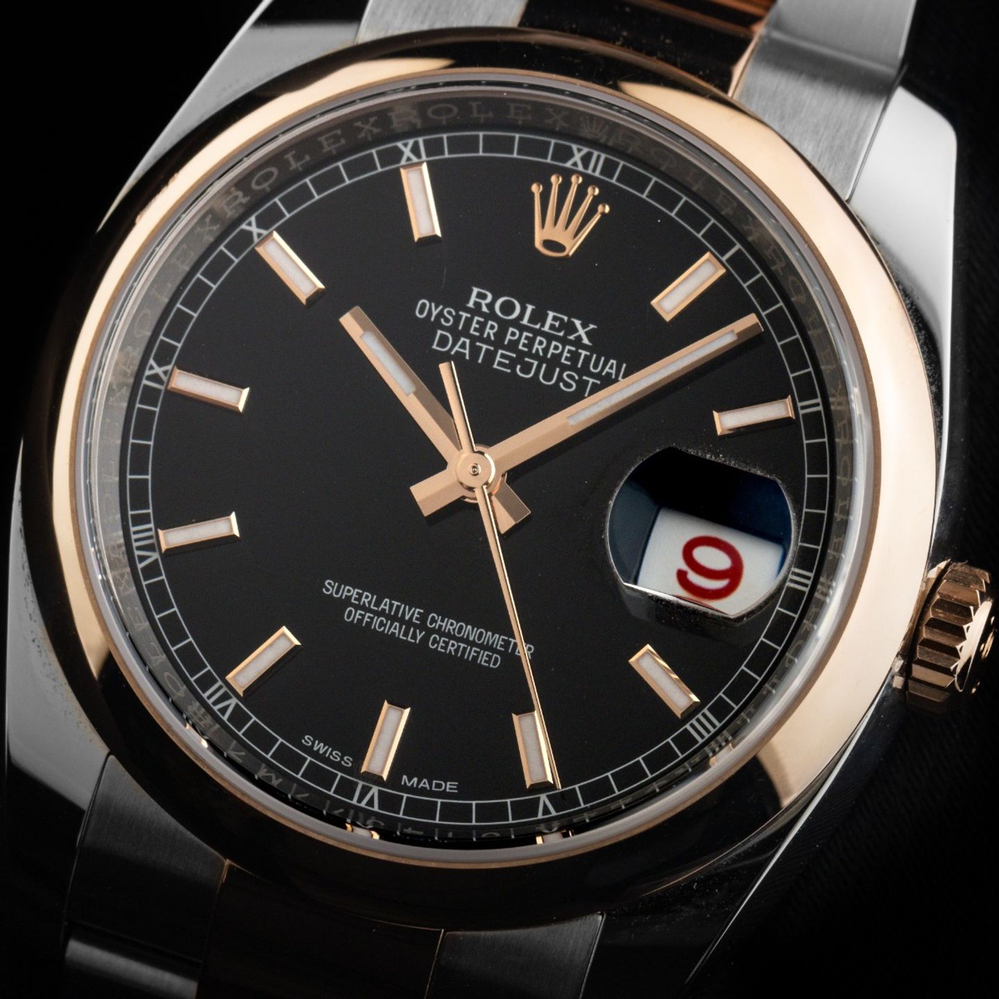 Rolex Datejust 36 116201 (2018) - 36 mm Gold/Steel case (3/8)