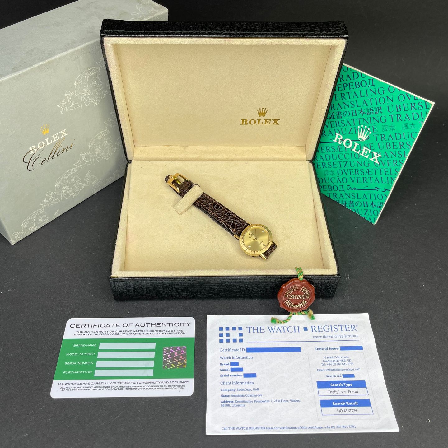 Rolex Cellini 4081 (1981) - Champagne dial 25 mm Yellow Gold case (3/8)