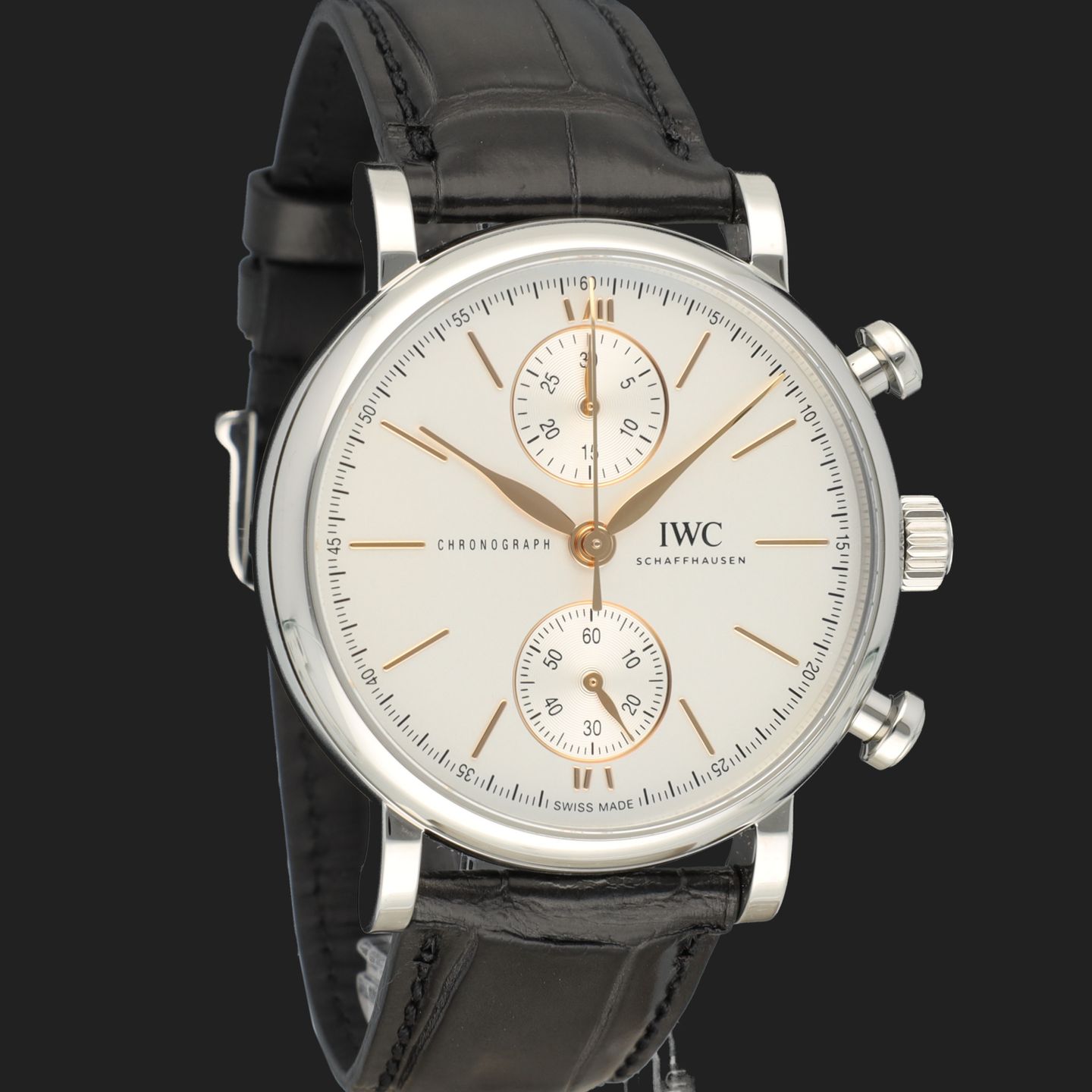 IWC Portofino Chronograph IW391406 (2022) - Zilver wijzerplaat 39mm Staal (4/8)