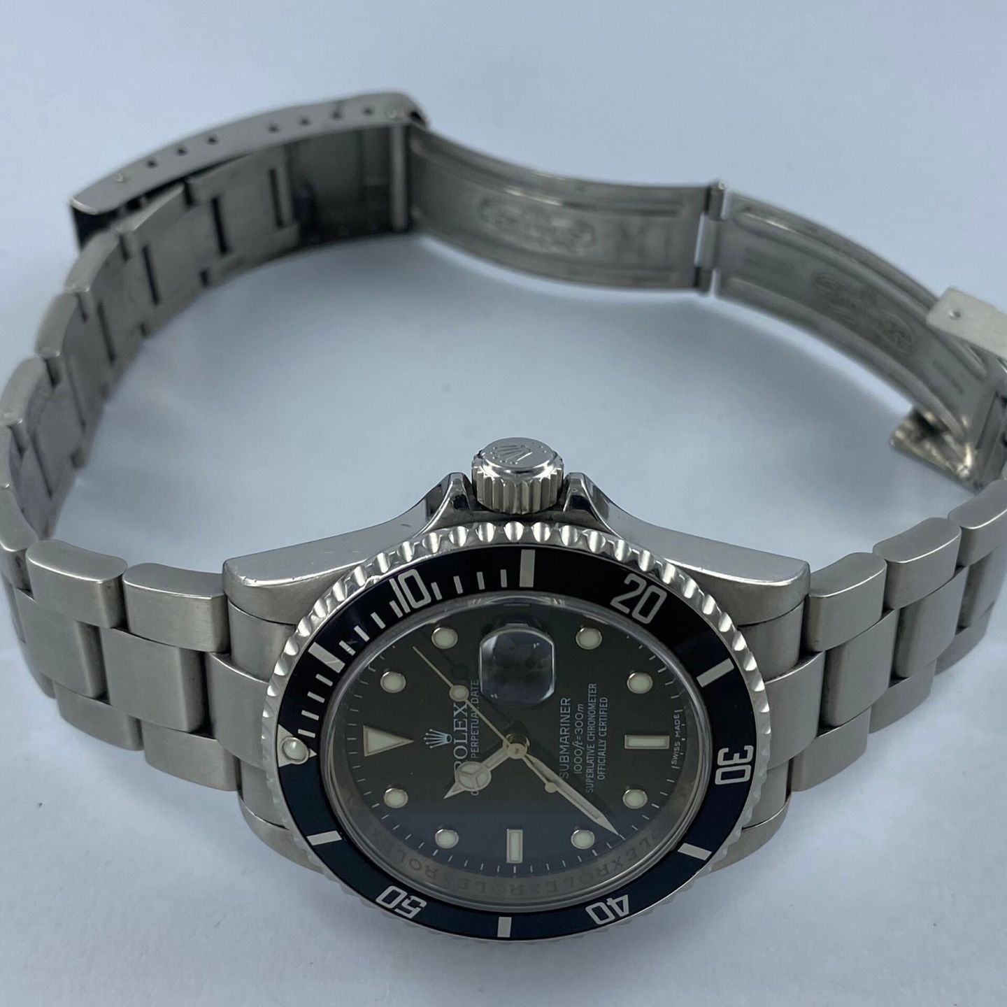 Rolex Submariner Date 16610 (2008) - Zwart wijzerplaat 40mm Staal (2/6)
