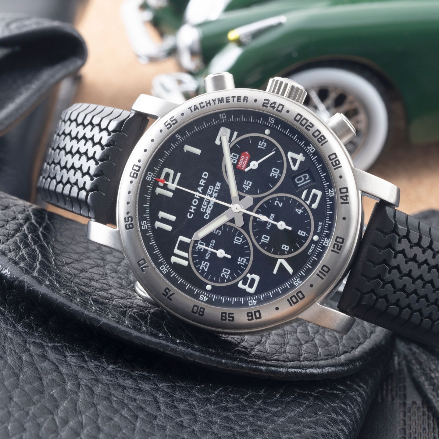 Chopard Mille Miglia 8915 (2005) - Zwart wijzerplaat 40mm Titanium (2/8)