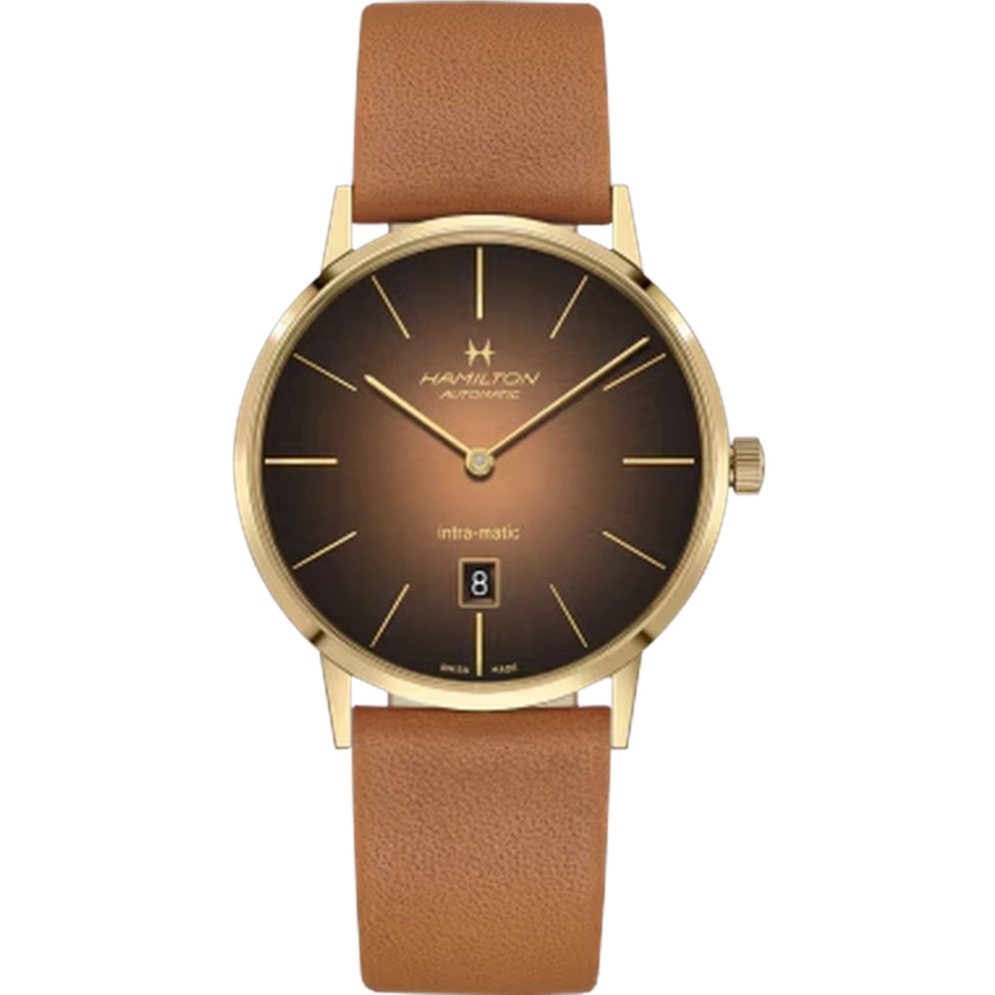 Hamilton Intra-Matic H38735501 (2025) - Bruin wijzerplaat 42mm Staal (1/1)