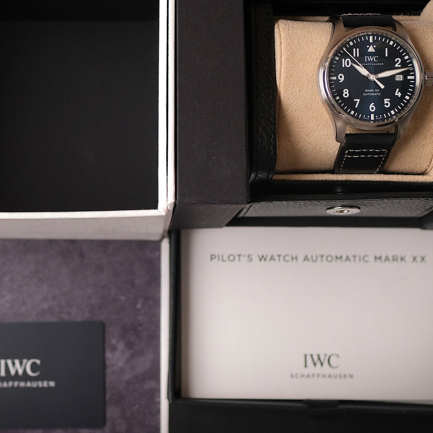 IWC Pilot Mark IW328203 (Unknown (random serial)) - Blue dial 40 mm Steel case (2/4)