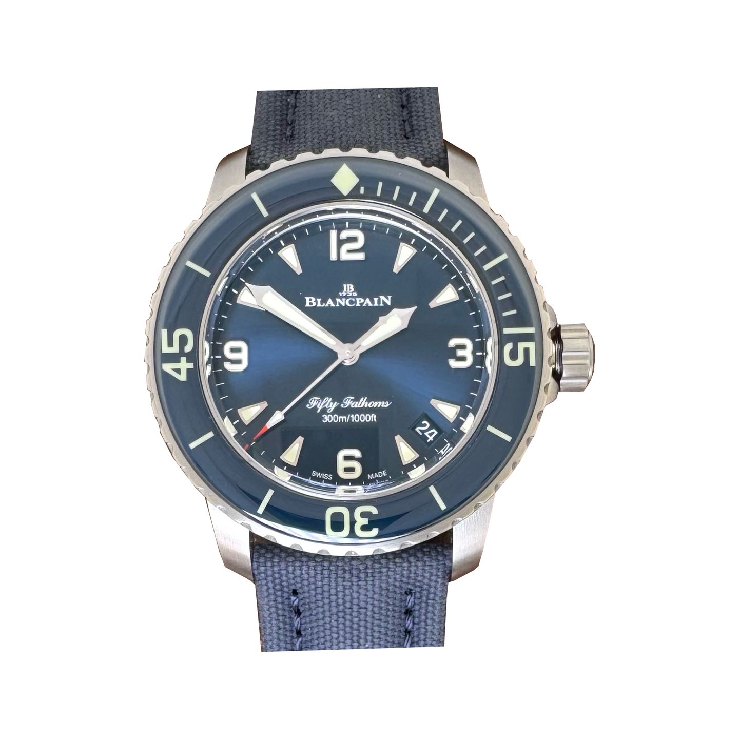 Blancpain Fifty Fathoms 5010 12B40 O52B (2025) - Blue dial 42 mm Titanium case (1/7)