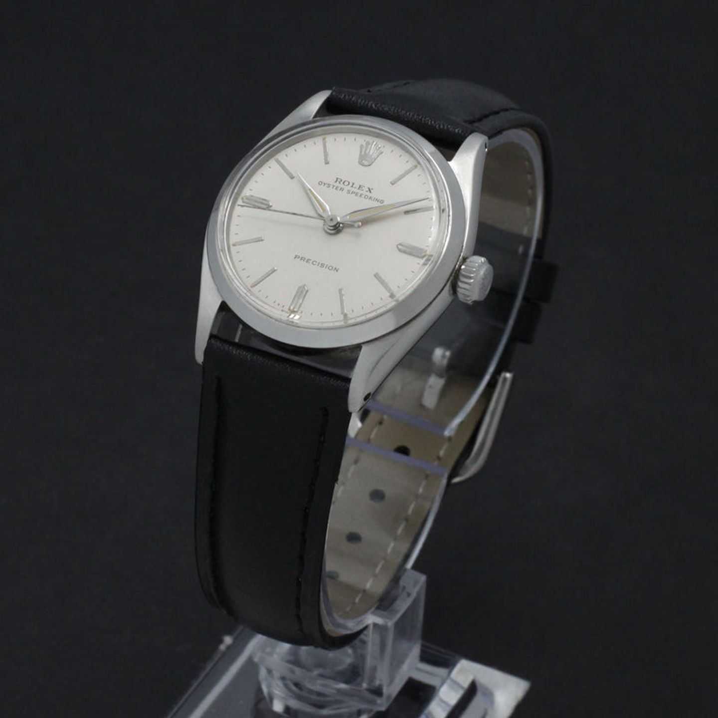 Rolex Oyster 6420 (1959) - Silver dial 30 mm Steel case (4/7)
