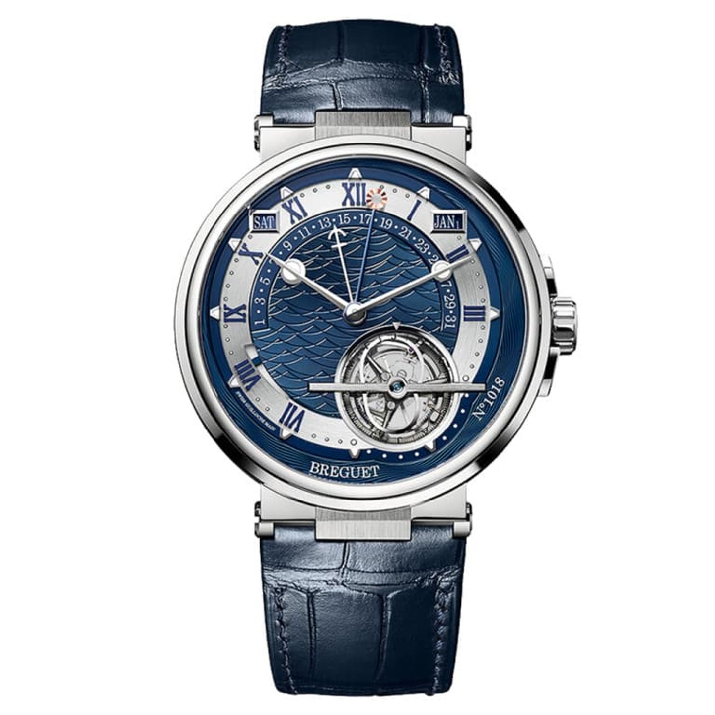 Breguet Marine 5887PT/Y2/9WV (2023) - Blue dial Unknown Platinum case (1/1)