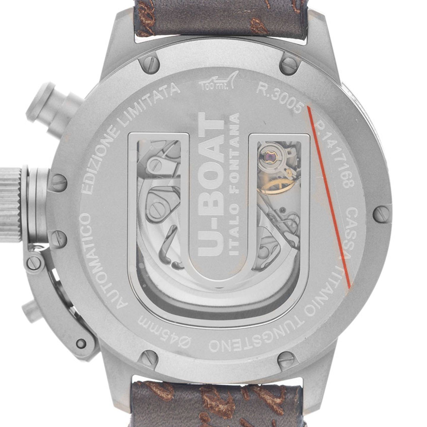 U-Boat Classico 3004 (Unknown (random serial)) - Black dial 45 mm Titanium case (6/7)