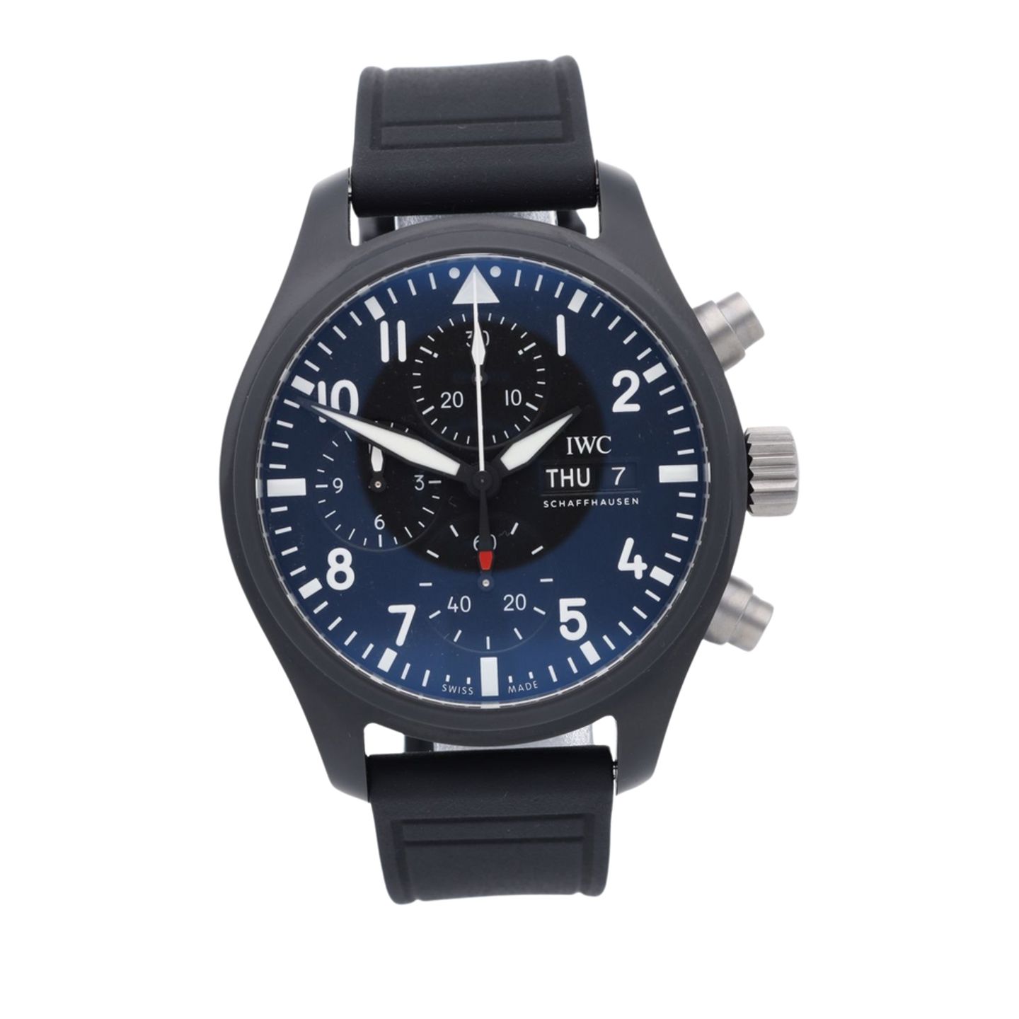 IWC Pilot Chronograph Top Gun IW389401 (2025) - Zwart wijzerplaat 42mm Keramiek (1/5)