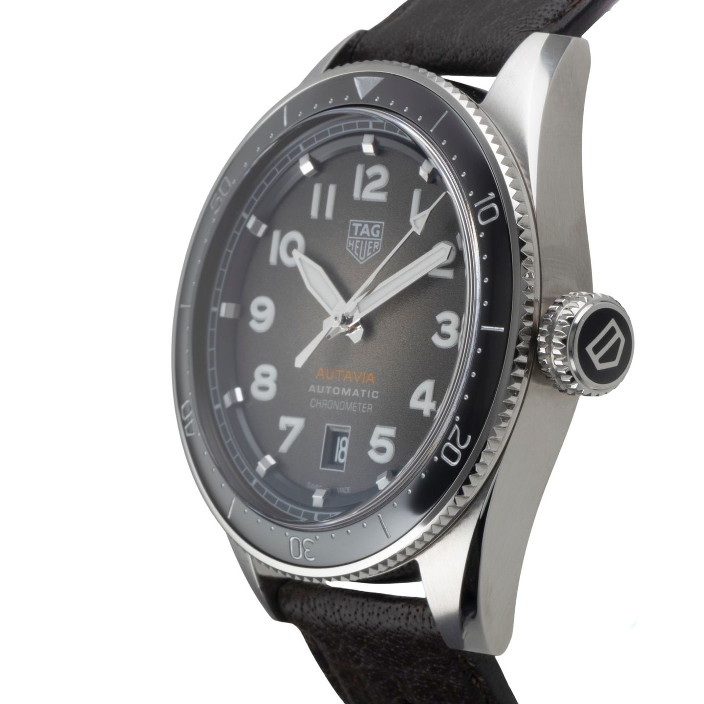 TAG Heuer Autavia WBE5114.EB0173 (Unknown (random serial)) - Black dial 42 mm Steel case (6/8)
