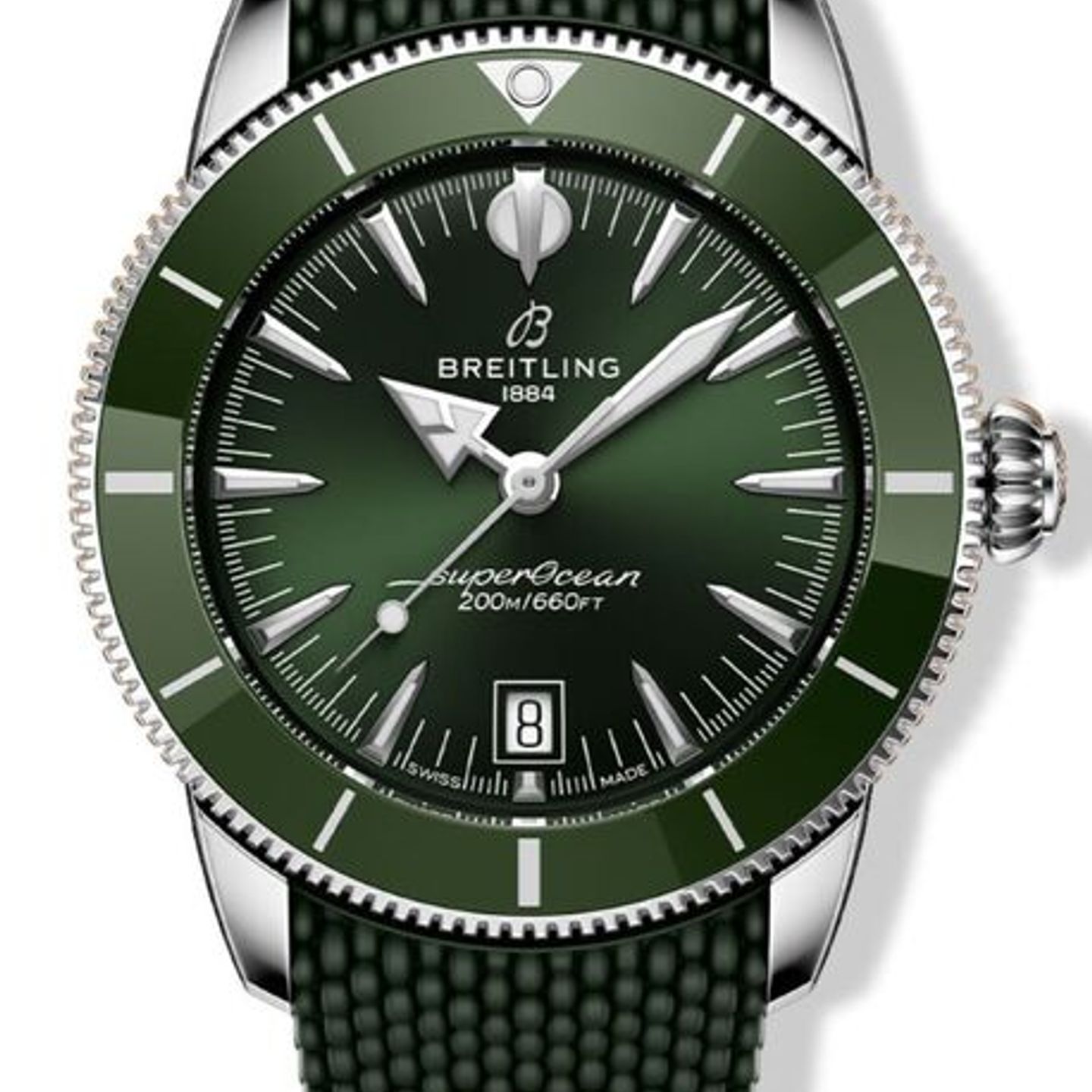 Breitling Superocean Heritage 42 AB3111361L1S1 (2026) - Groen wijzerplaat 42mm Staal (1/1)