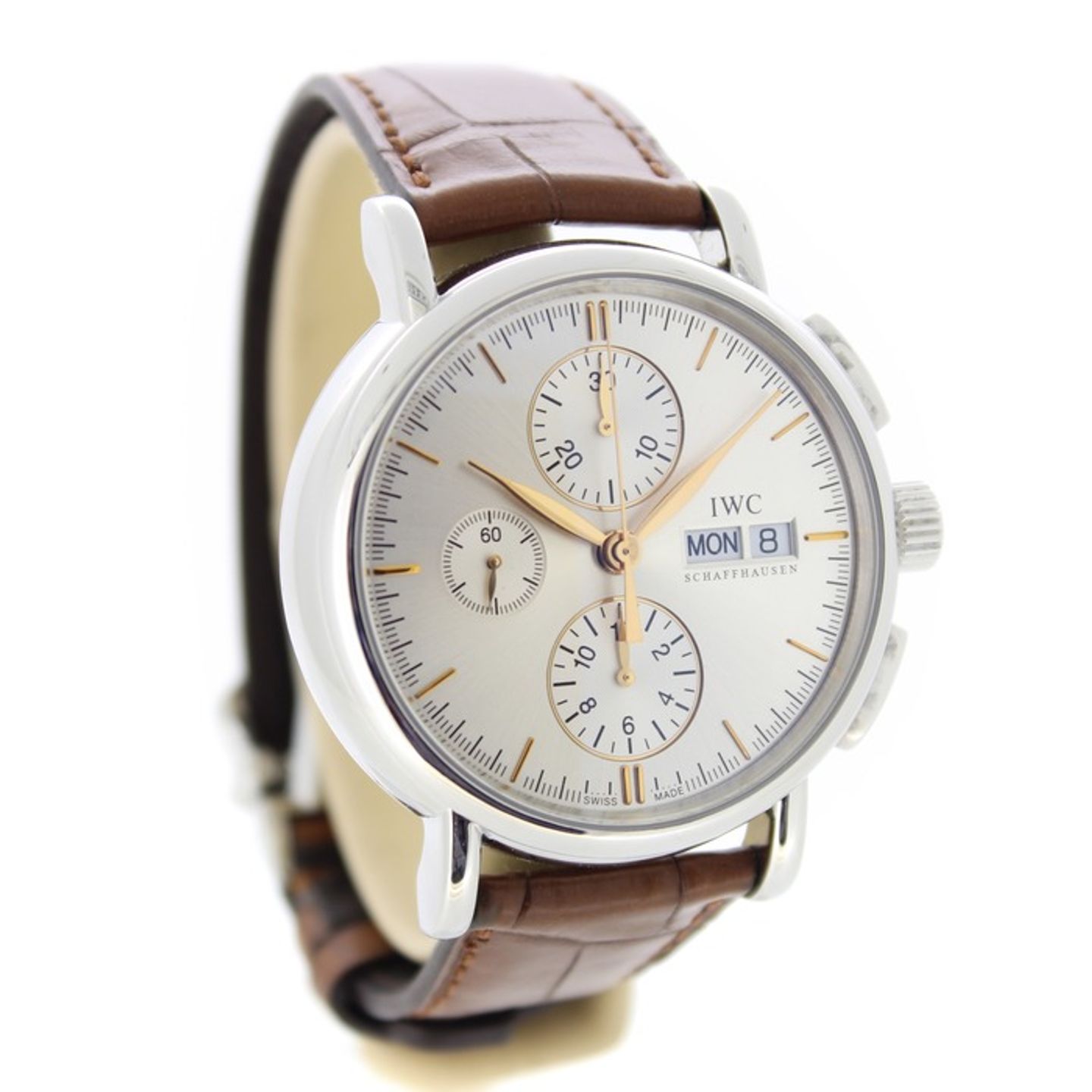 IWC Portofino Chronograph IW378302 (2008) - Zilver wijzerplaat 41mm Staal (9/14)