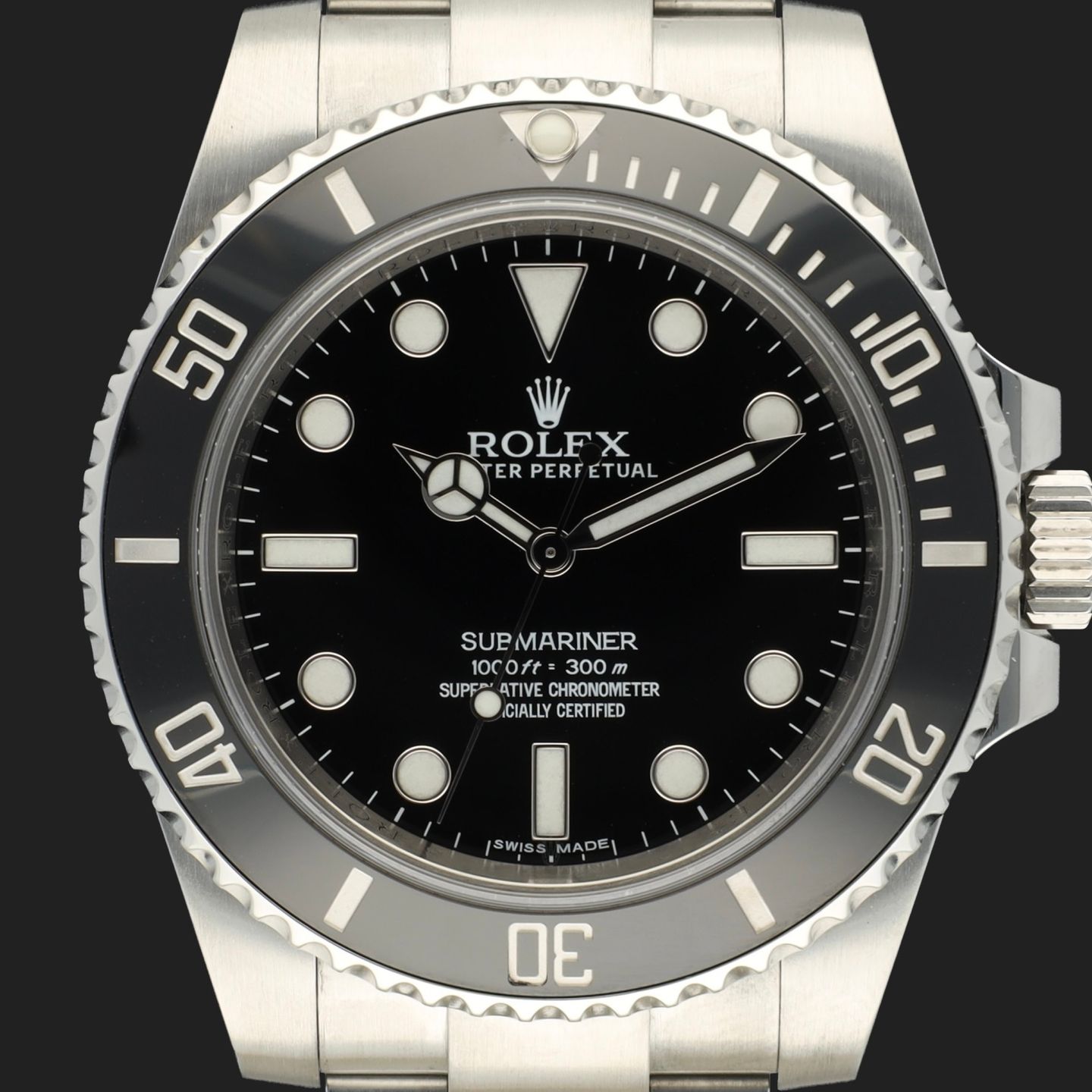 Rolex Submariner No Date 114060 (2014) - Black dial 40 mm Steel case (2/8)