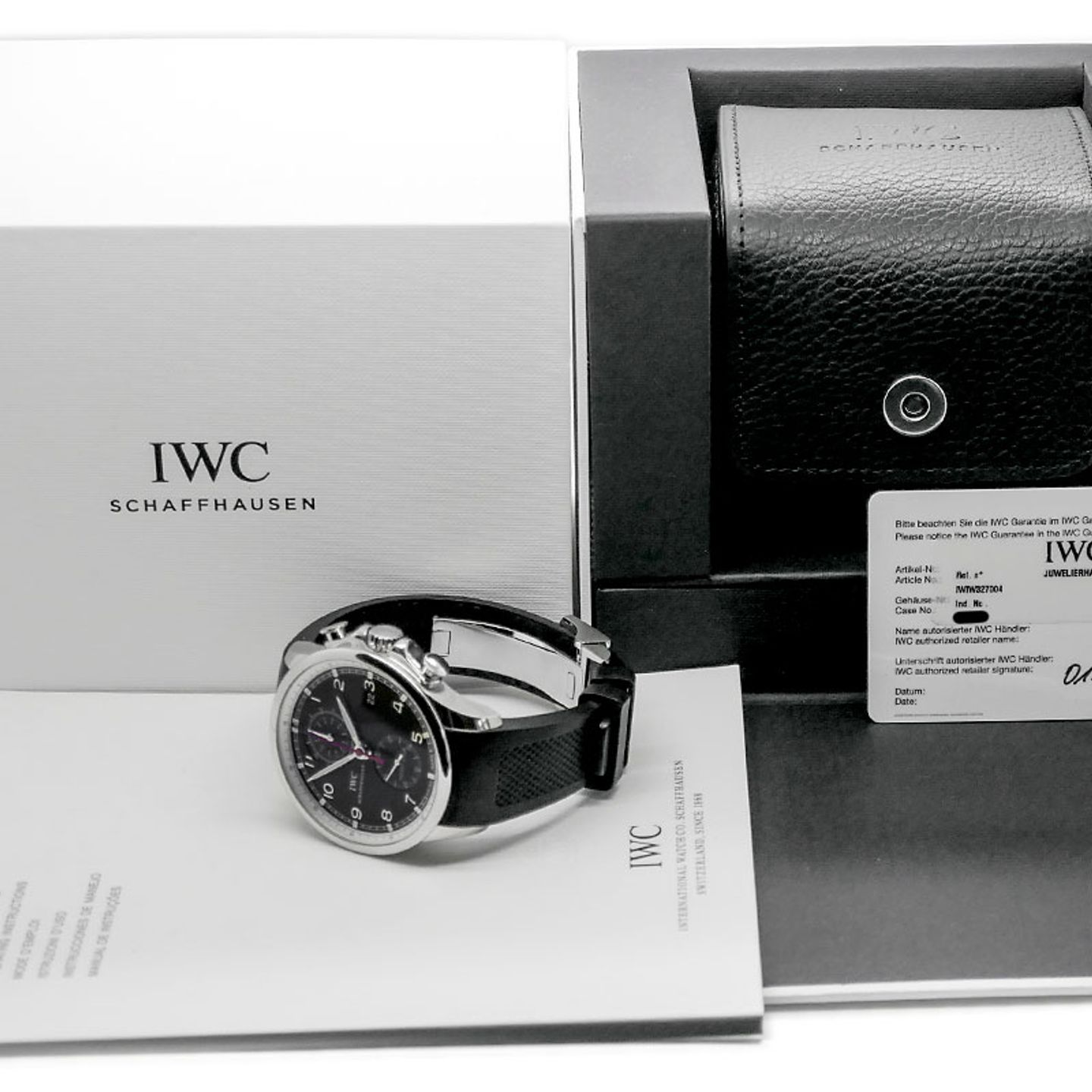 IWC Portuguese Yacht Club Chronograph IW390210 (2012) - Black dial 45 mm Steel case (7/7)