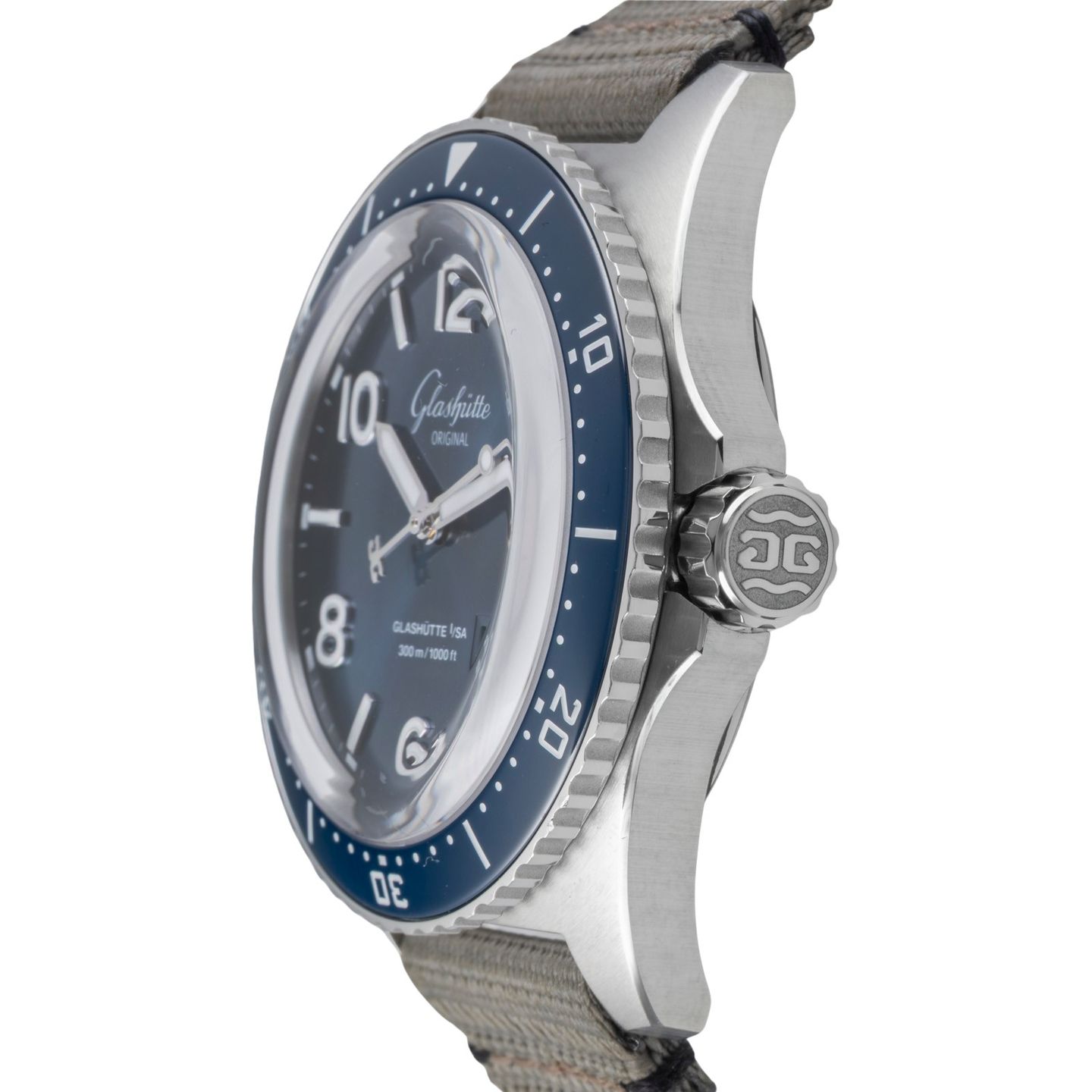 Glashütte Original SeaQ Panorama Date 1-36-13-02-81-34 (Unknown (random serial)) - Blue dial 43 mm Steel case (6/8)