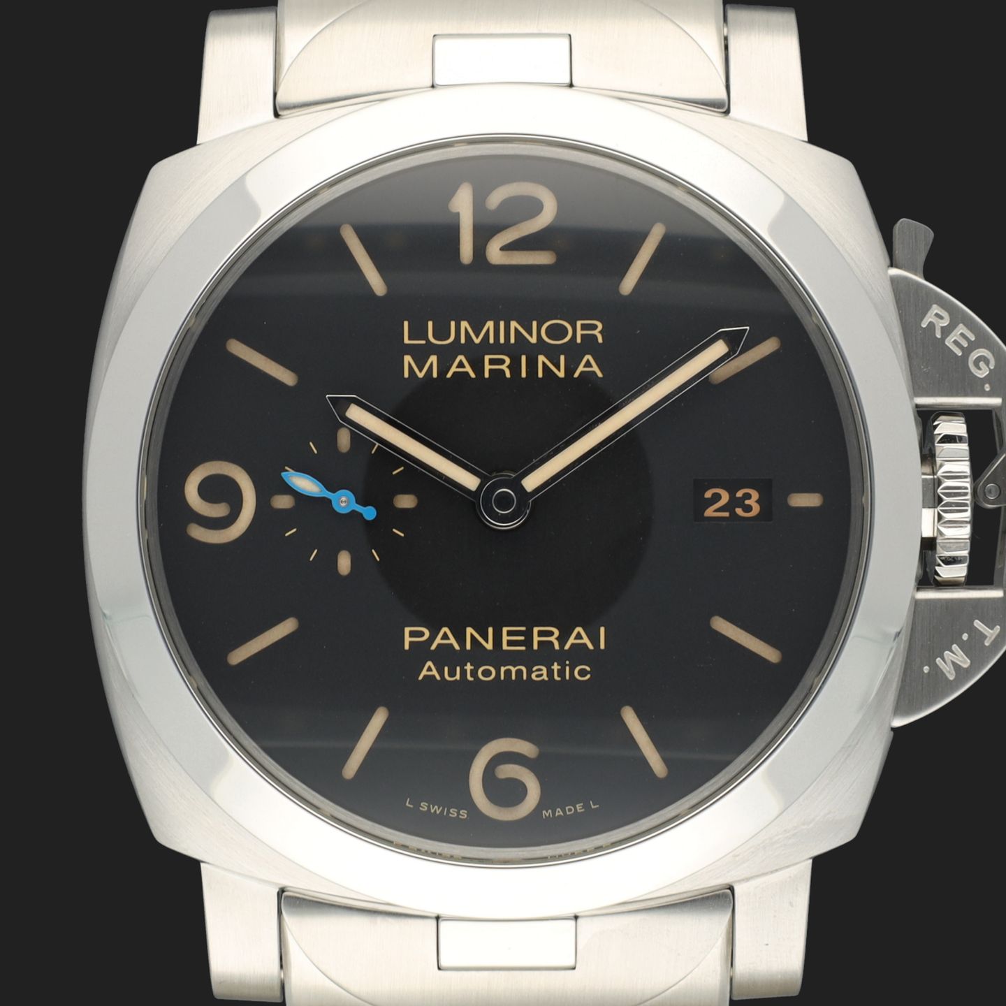 Panerai Luminor Marina 1950 3 Days Automatic PAM00723 (2019) - Black dial 44 mm Steel case (2/8)