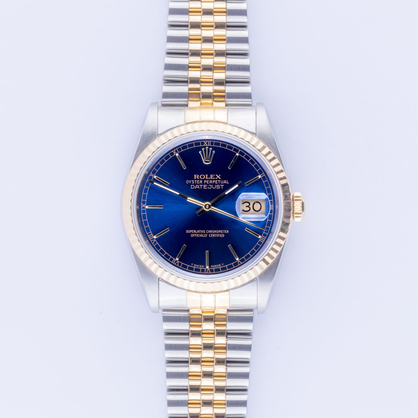 Rolex Datejust 36 16233 (1991) - 36mm Goud/Staal (3/8)