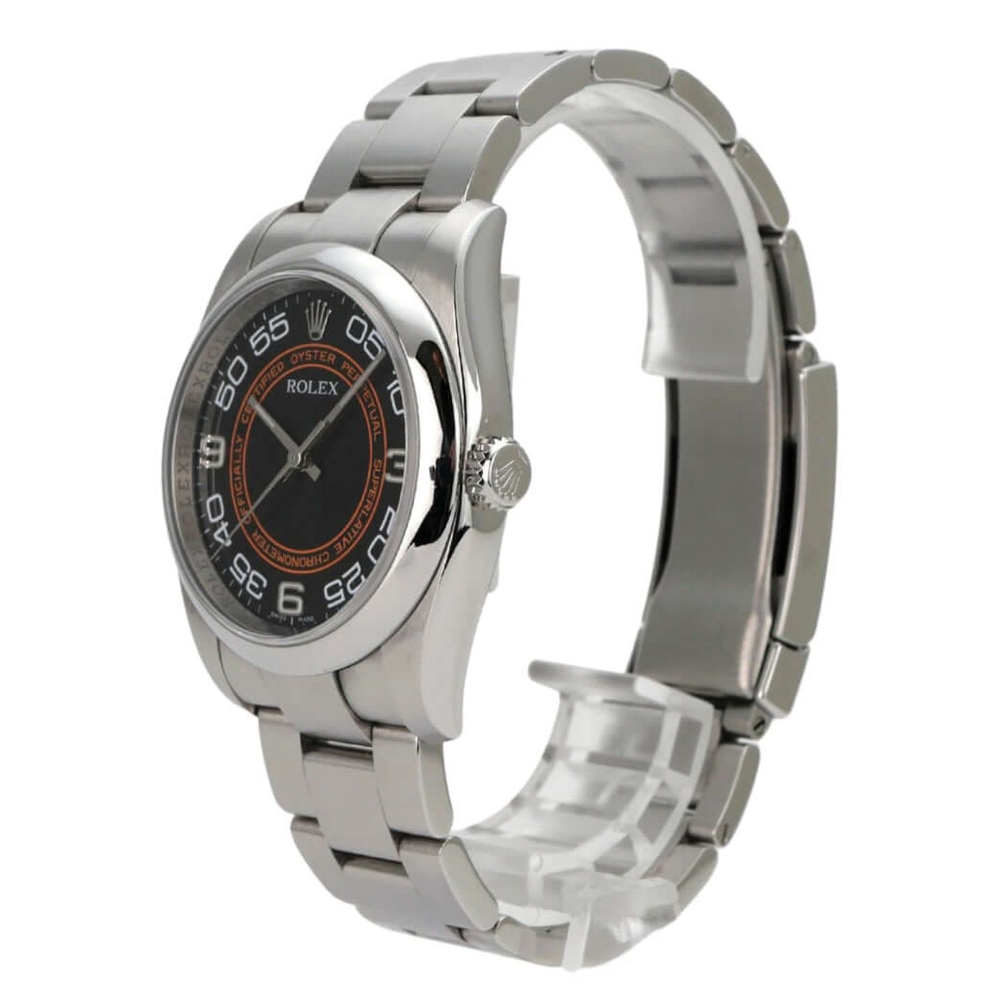 Rolex Oyster Perpetual 36 116000 (2012) - Zwart wijzerplaat 36mm Staal (3/8)