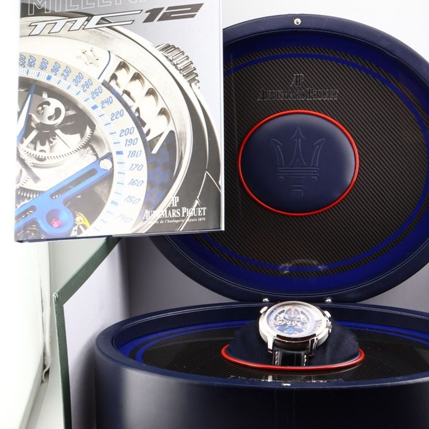 Audemars Piguet Millenary Chronograph 26069PT.OO.D028CR.01 (2006) - Transparent dial 47 mm Platinum case (11/20)