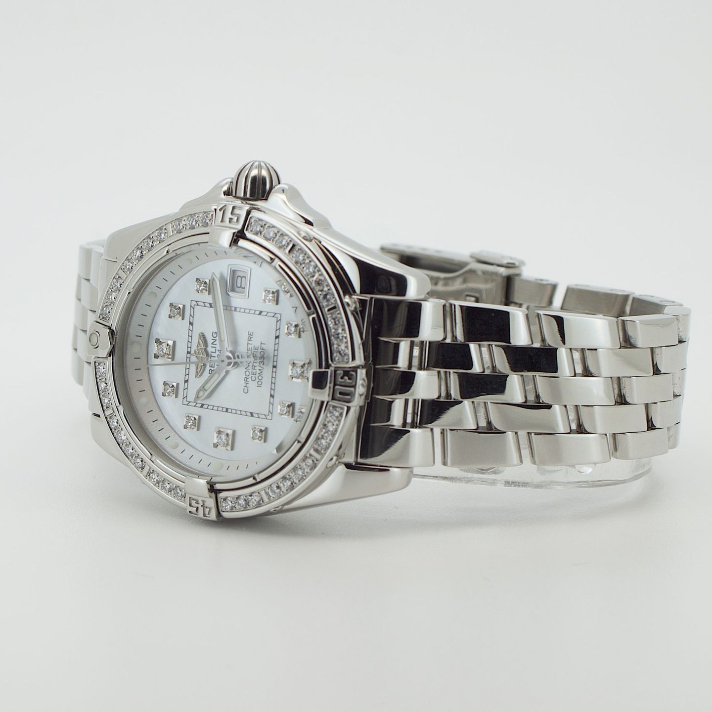 Breitling Cockpit Lady A71356 (2004) - White dial 32 mm Steel case (5/8)
