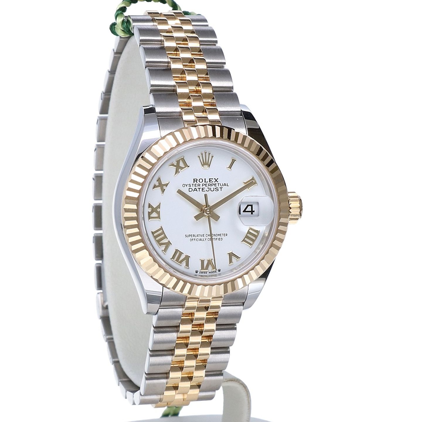 Rolex Lady-Datejust 279173 (2023) - White dial 28 mm Gold/Steel case (5/8)