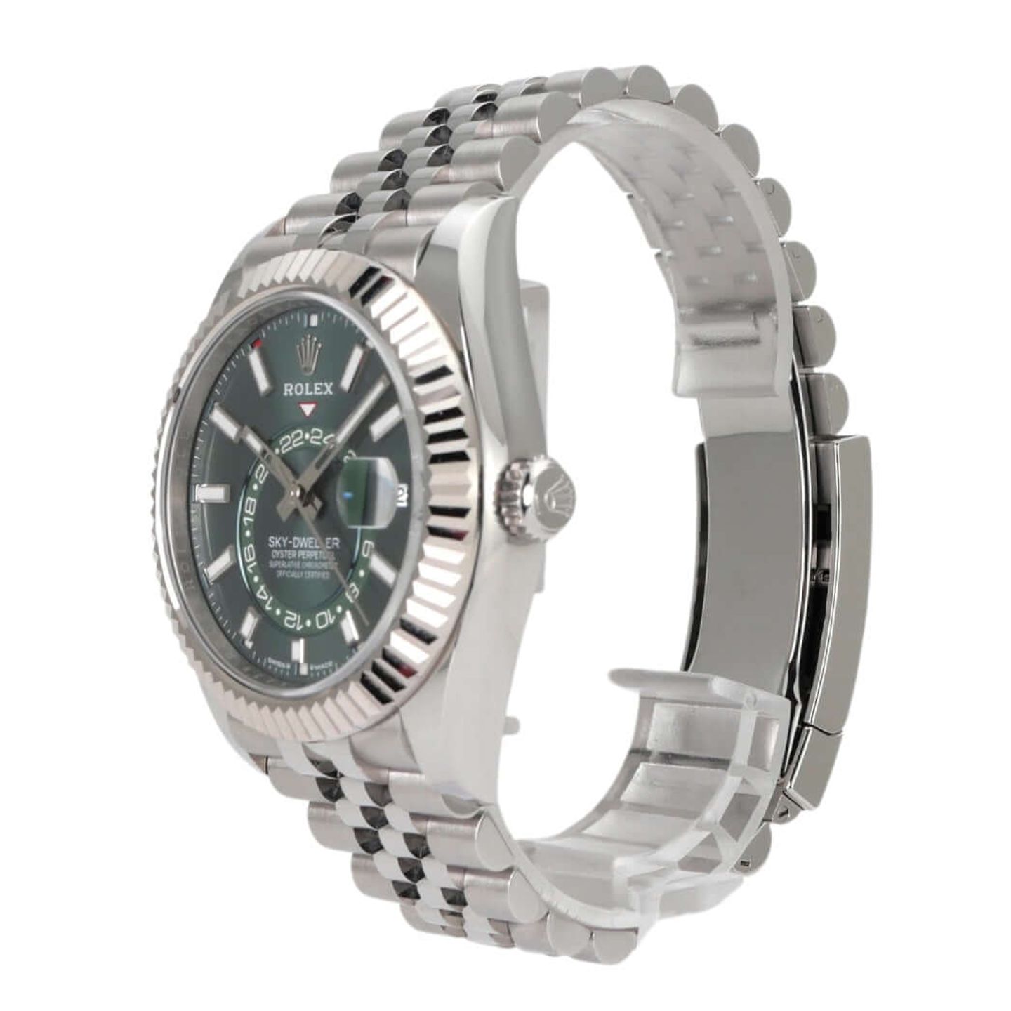 Rolex Sky-Dweller 336934 (2026) - Green dial 42 mm Gold/Steel case (3/8)
