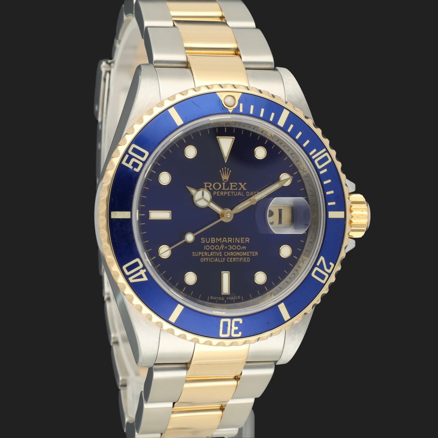 Rolex Submariner Date 16613 (2008) - 40mm Goud/Staal (4/8)