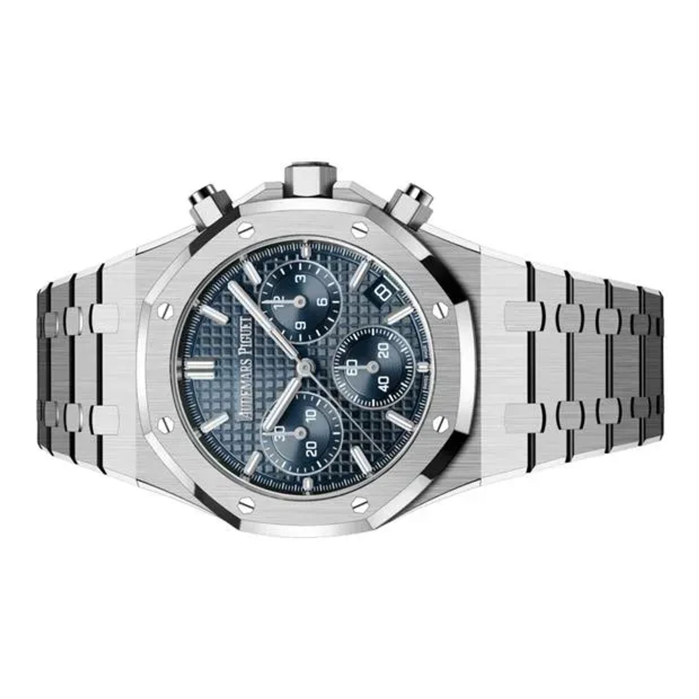 Audemars Piguet Royal Oak Chronograph 26240ST.OO.1320ST.05 (2024) - Blue dial 41 mm Steel case (5/6)
