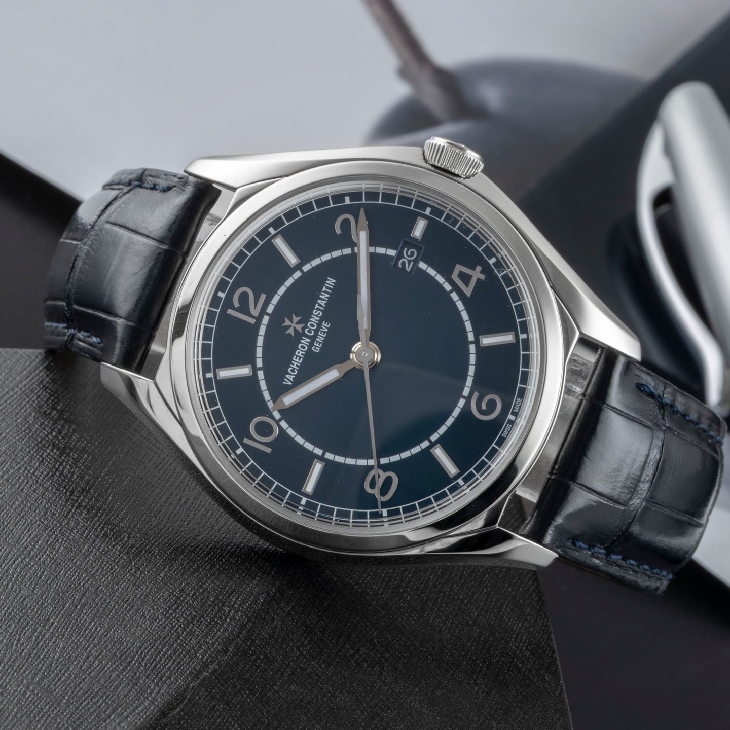 Vacheron Constantin Fiftysix 4600E/000A-B487 (Onbekend (willekeurig serienummer)) - Blauw wijzerplaat 40mm Staal (2/8)