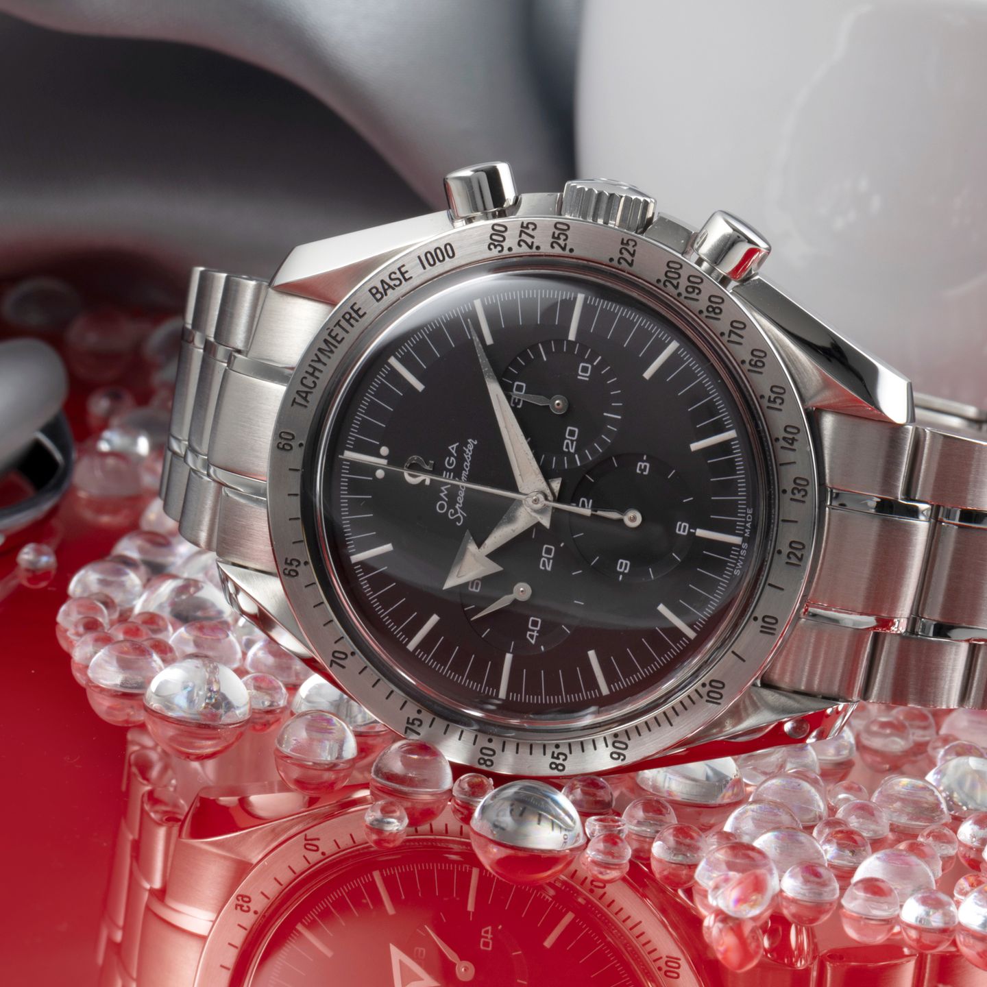 Omega Speedmaster Broad Arrow 3594.50.00 (Onbekend (willekeurig serienummer)) - Zwart wijzerplaat 42mm Staal (2/8)